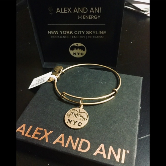 Alex and Ani Jewelry - Alex & Ani Bracelet: NYC Skyline in Apple, Gold